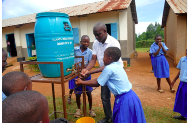 Students in a Hoima City classroom